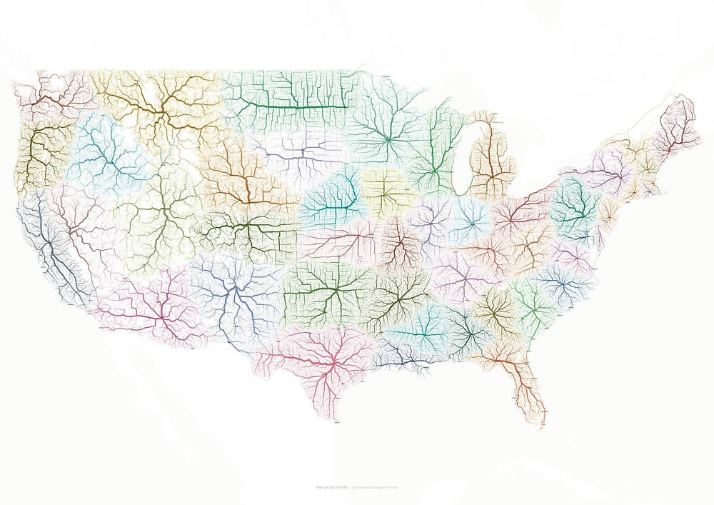 Roads to U.S. State Capitals